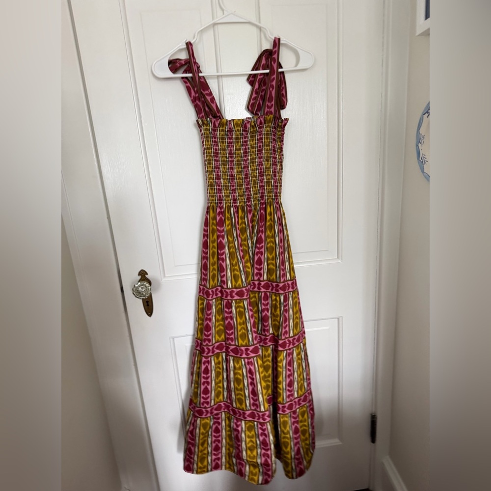 Hill House Pink and Yellow Nap Dress - XXS